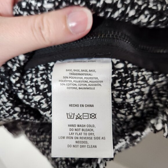 ANTHROPLOGIE x Mare Black White Tweed Crop Tank Top - Picture 5 of 5